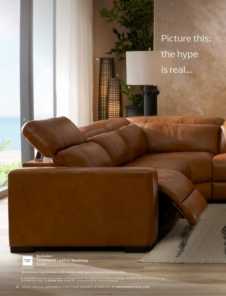 American signature sectional with recliner discount
